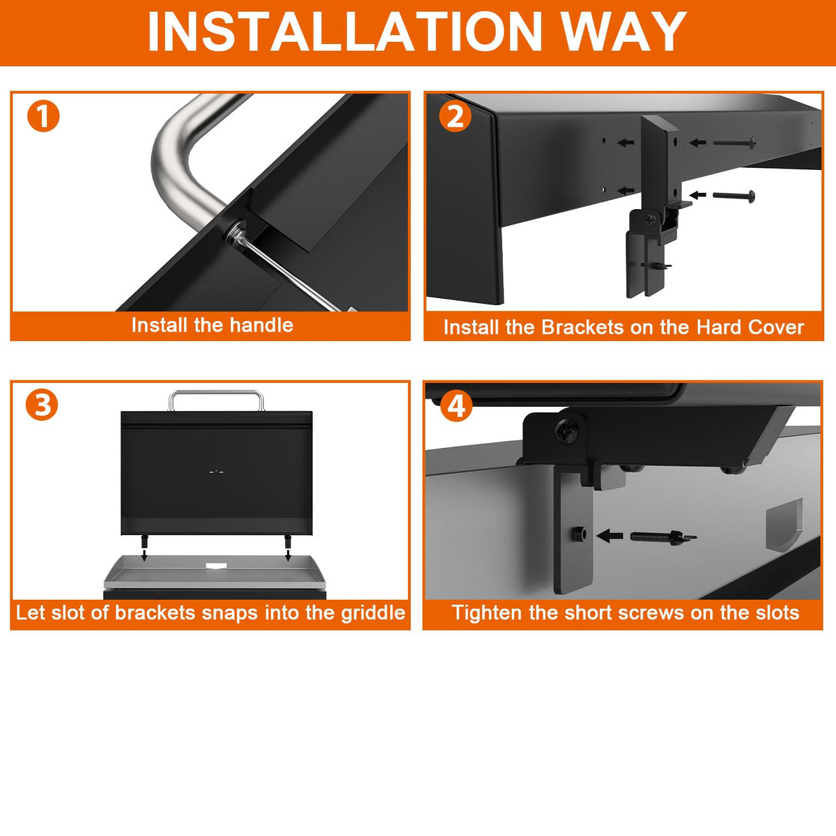 DELSbbq smooth, heat-resistant coating on lid; easy cleaning after grilling.