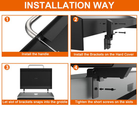 DELSbbq smooth, heat-resistant coating on lid; easy cleaning after grilling.