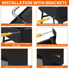 DELSbbq easy installation with included screws, no extra parts needed