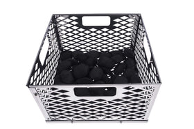DELSbbq firebox basket with easy lift handles supports safe, mess-free lifting