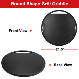 DELSbbq flat-top insert transforming grill into griddle cooking