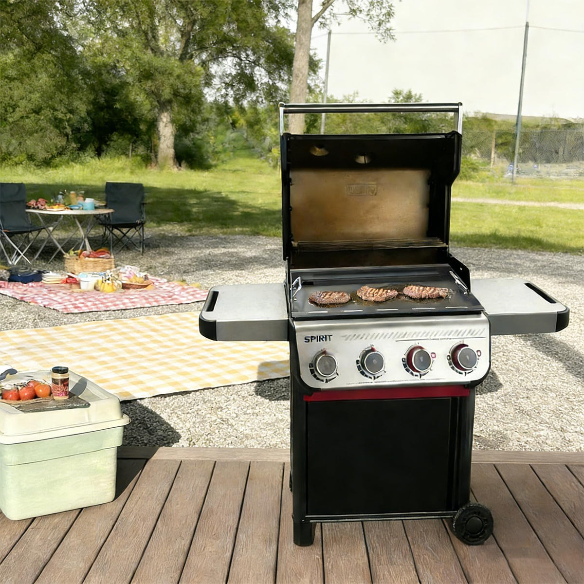 DELSbbq full-size griddle care and cleaning after use.