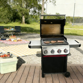 DELSbbq full-size griddle care and cleaning after use.