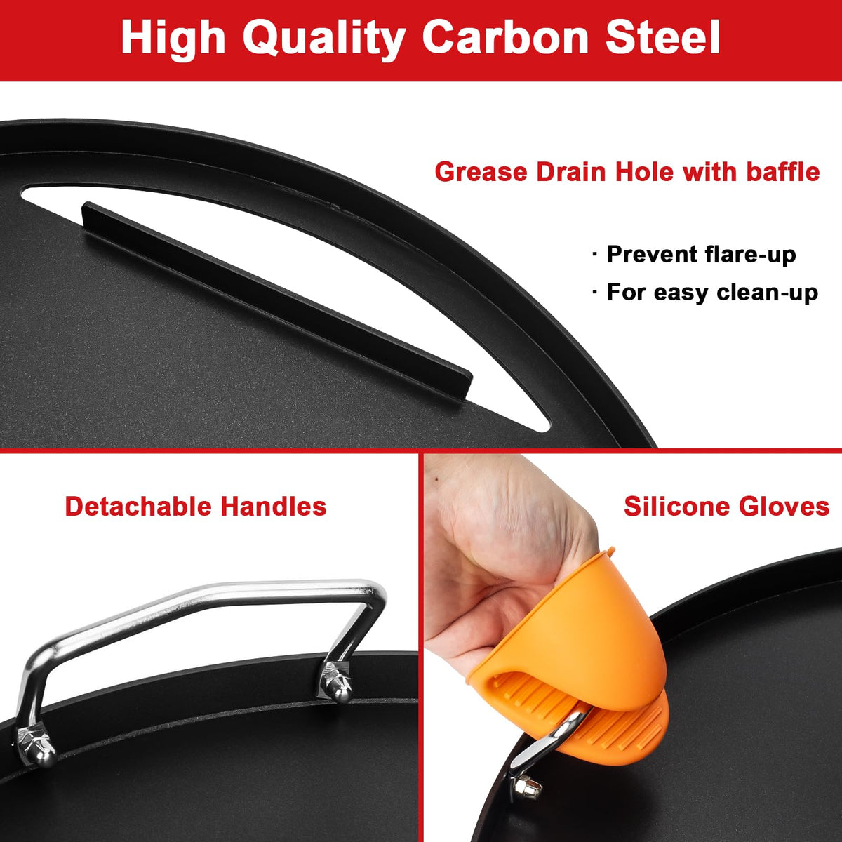 DELSbbq griddle transition from grill to flat-top in seconds