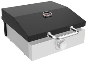 DELSbbq hard cover hood with temperature gauge for Blackstone monitors grilling heat