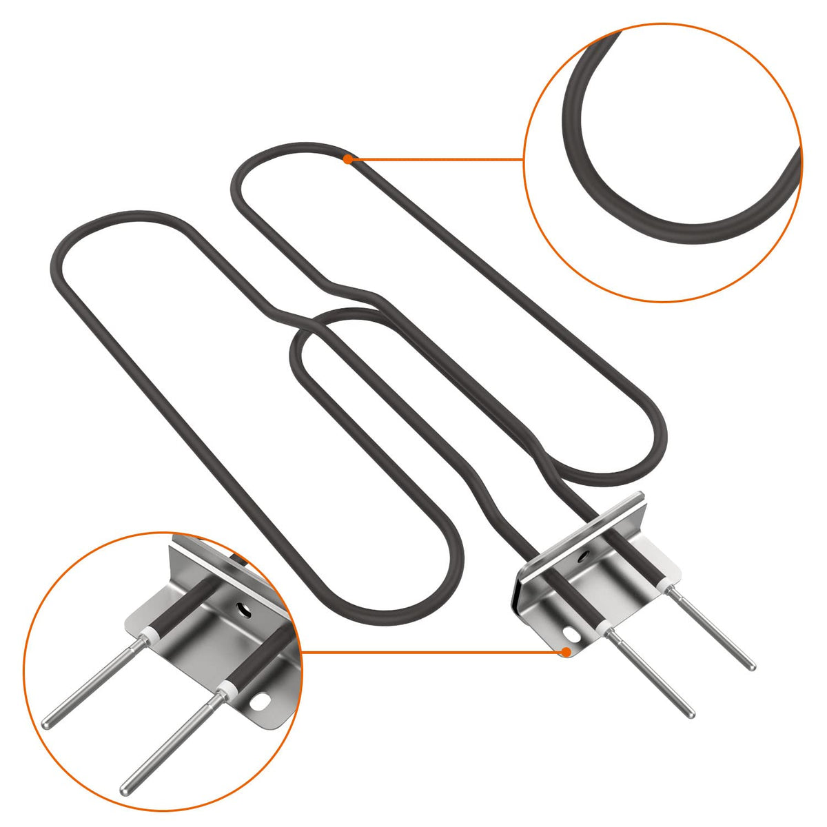 DELSbbq heating element dimensions ensure precise fit and simple installation