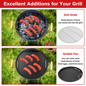 DELSbbq large cooking surface supports multiple items at once