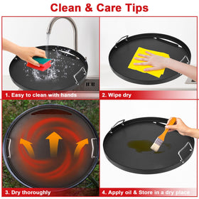DELSbbq nonstick durable griddle heats evenly for quick meals