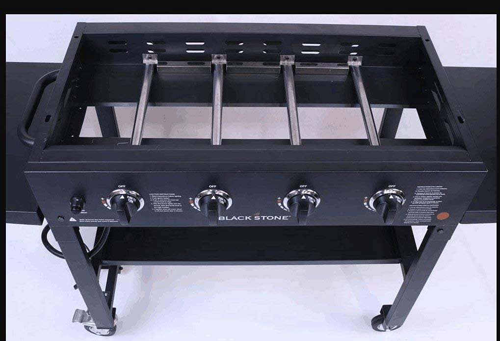DELSbbq rust-resistant stainless steel keeps grill looking new.
