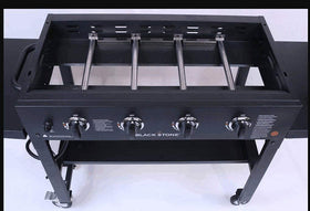 DELSbbq rust-resistant stainless steel keeps grill looking new.