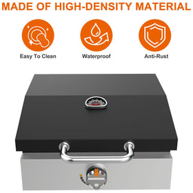 DELSbbq smooth surface cleans easily with a damp cloth