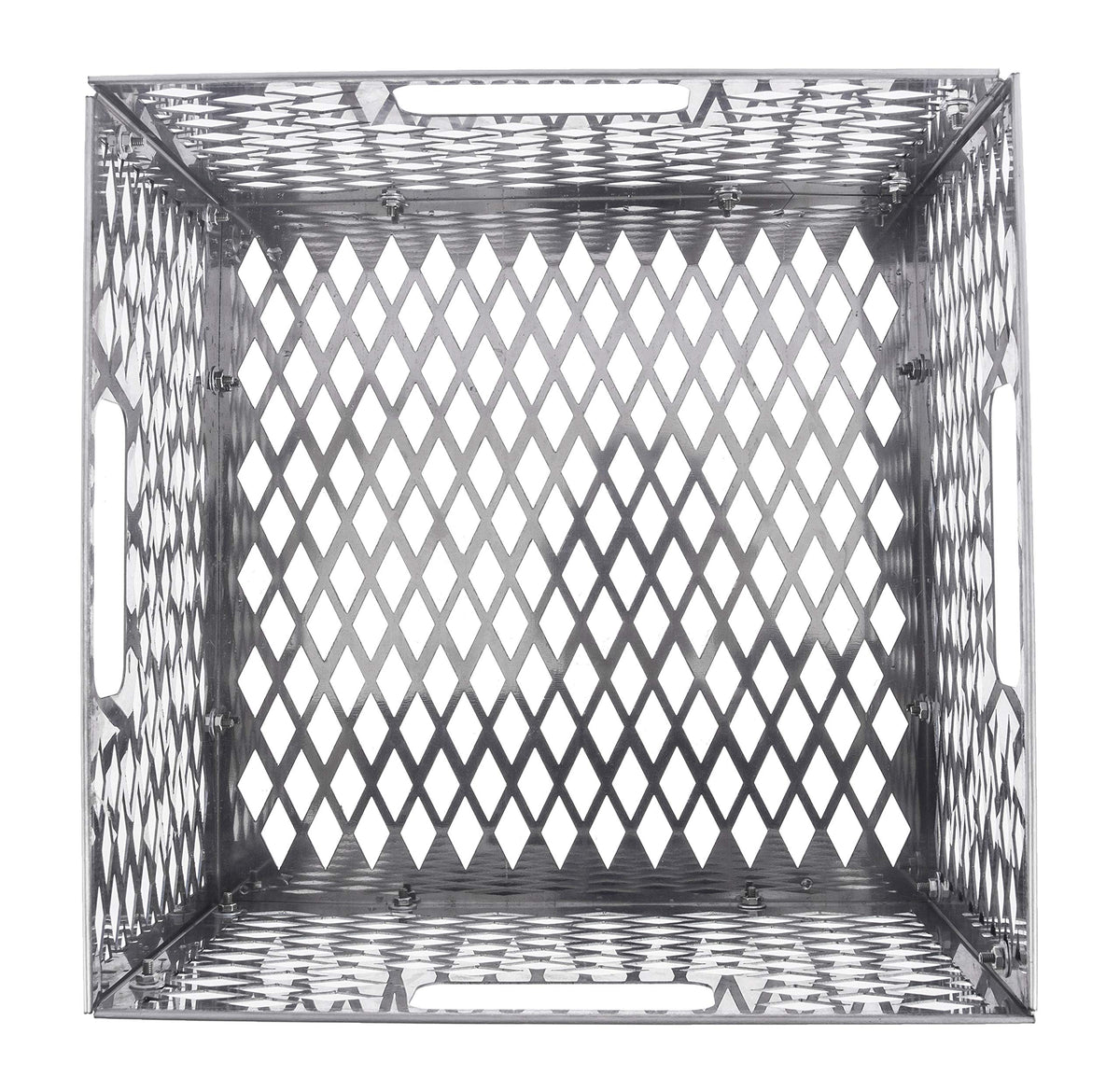 DELSbbq stainless steel firebox basket 12x12 fits standard offsets with lasting durability