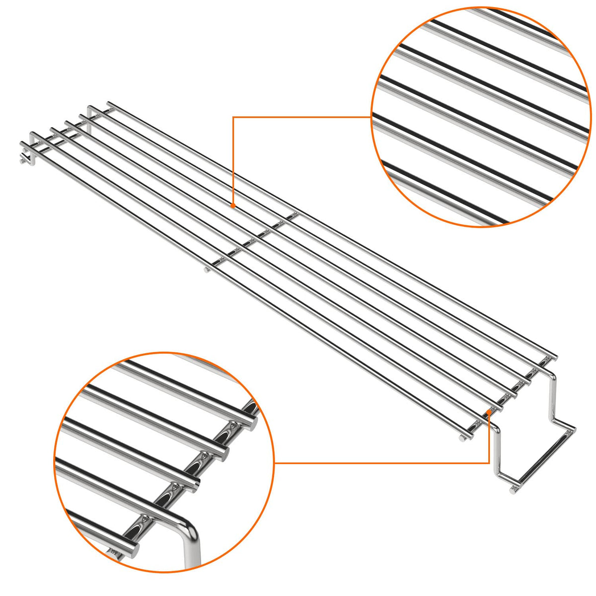 DELSbbq warming rack makes setup quick and cleaning simple.