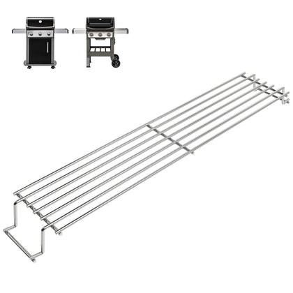 DELSbbq warming rack for Weber Spirit 300 compatibility expands grilling space.