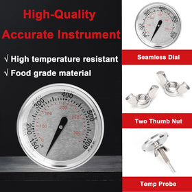 DELSbbq Genesis thermometer dial for accurate temps during grilling