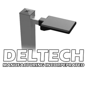 Deltech Rectangle Hand Hole Cover close-up of hardware and weather seal.
