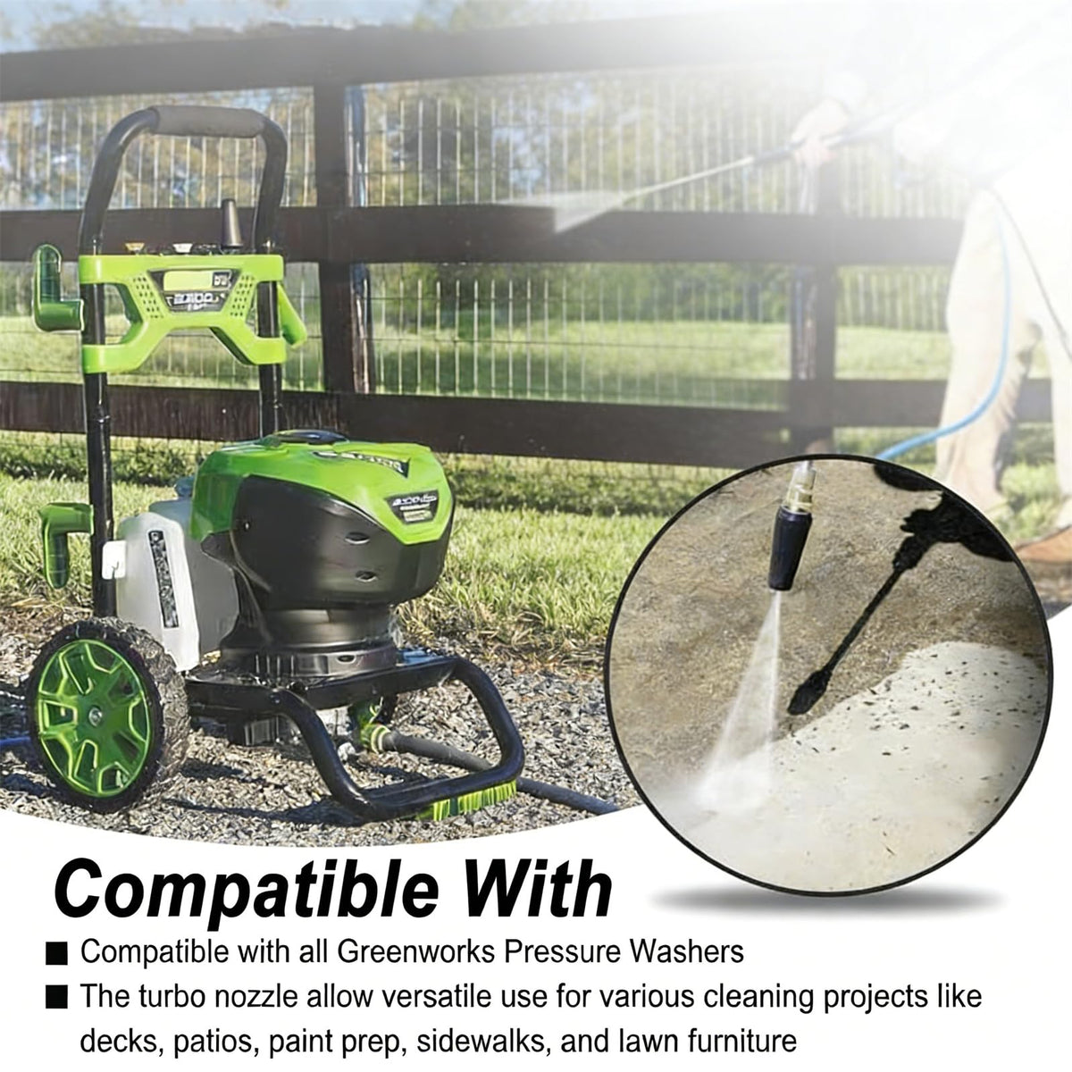 Delushaka nozzle designed for frequent outdoor maintenance tasks.