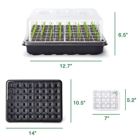 Delxo includes plant tags and garden tools for organized seed starting.