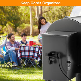 Indoor and outdoor use for cord organization around grills and tools