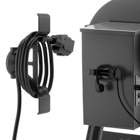 Demao magnetic power cord organizer with base hook helps tidy pellet grill cords