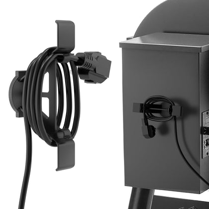 Demao magnetic power cord organizer with base hook helps tidy pellet grill cords