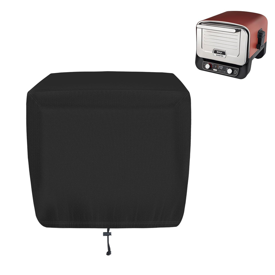 Demao Ninja OO101 pizza oven cover front view protects against weather and dust.