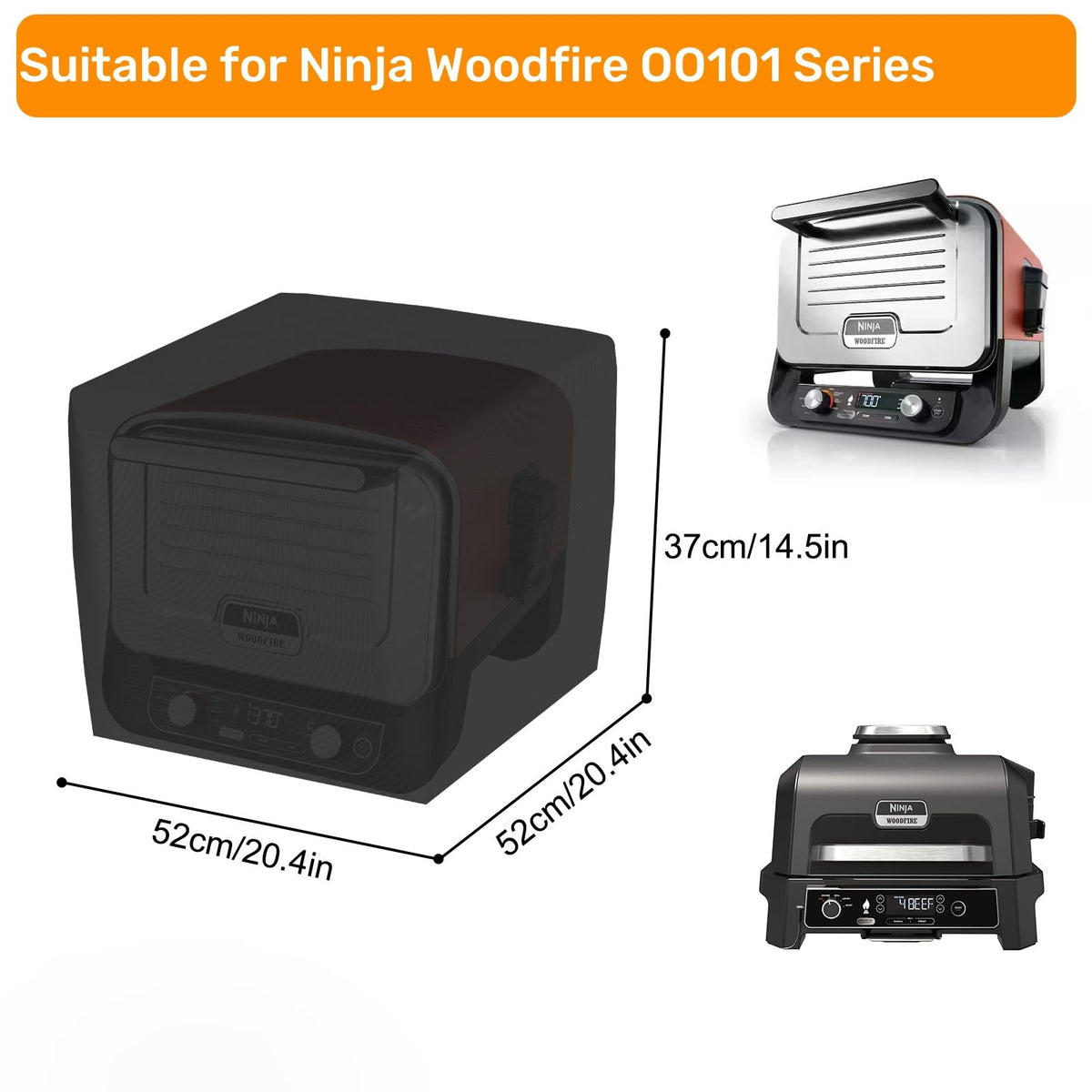 Demao Ninja OO101 cover side view shields from wind and debris for outdoors.