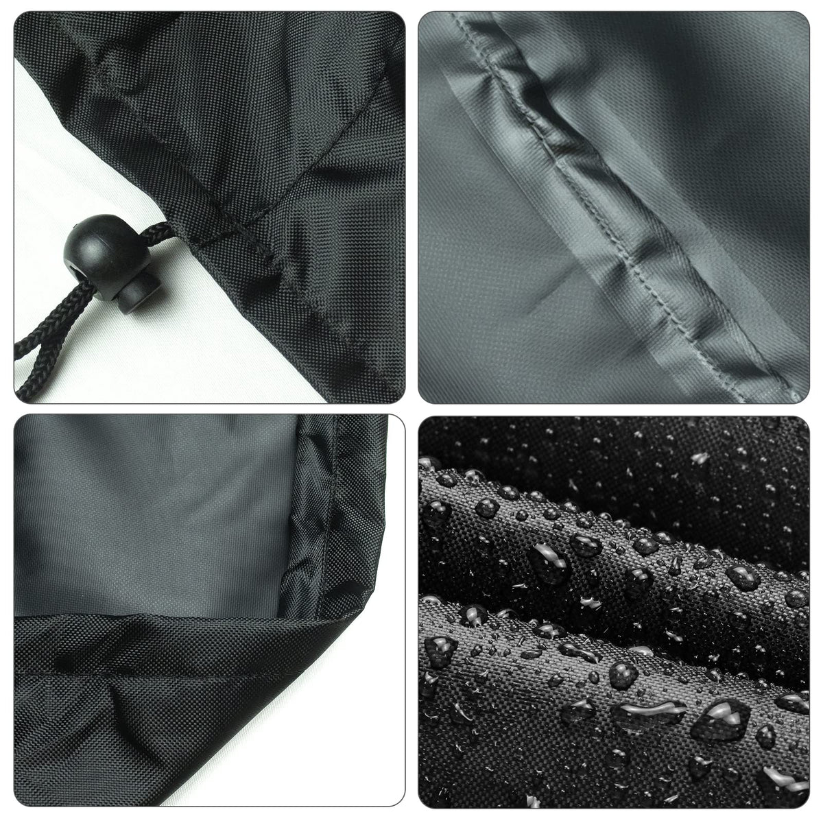 Demao round table cover provides all-year protection for outdoor furniture.
