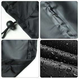 Demao round table cover provides all-year protection for outdoor furniture.