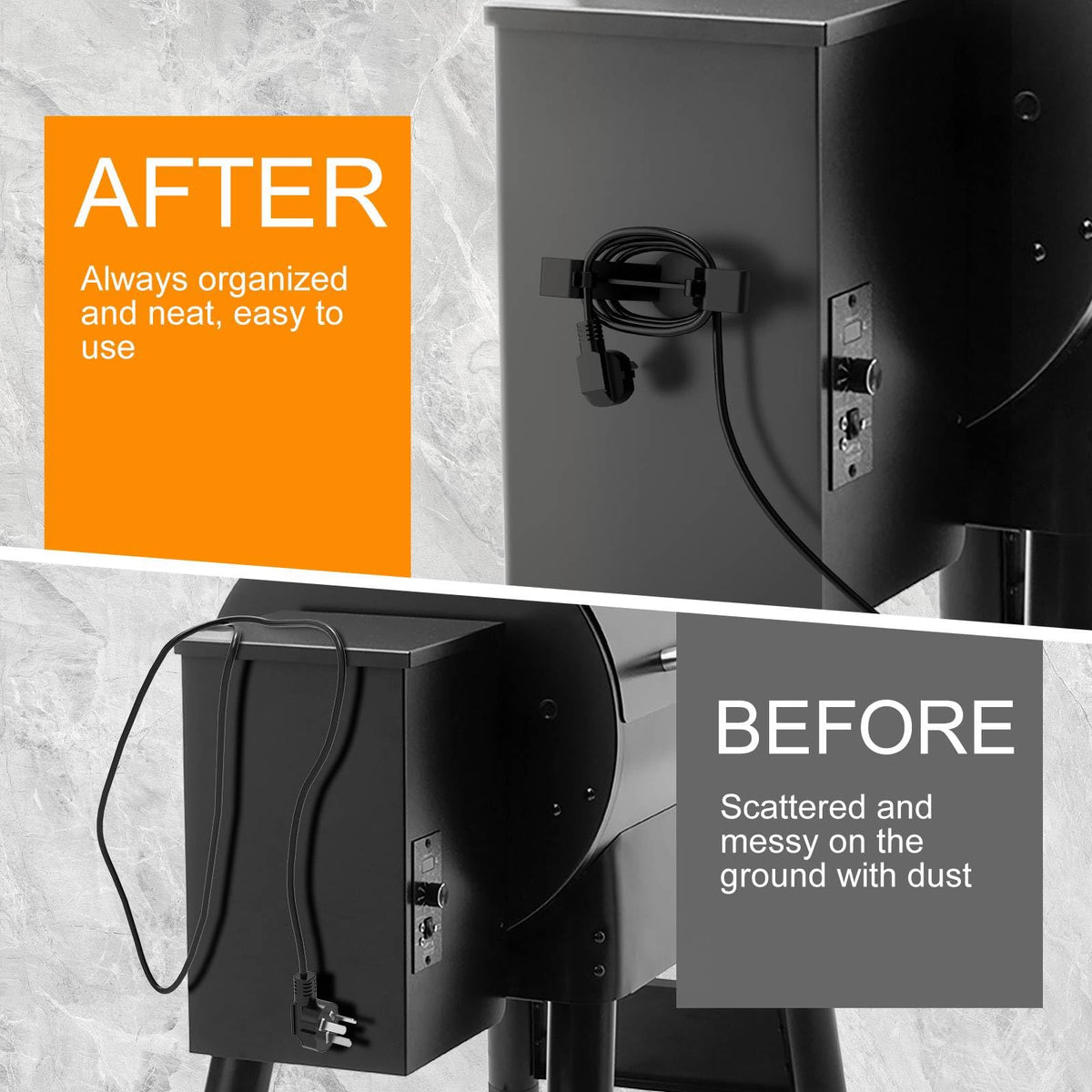Universal compatibility fits most pellet grills and outdoor appliances
