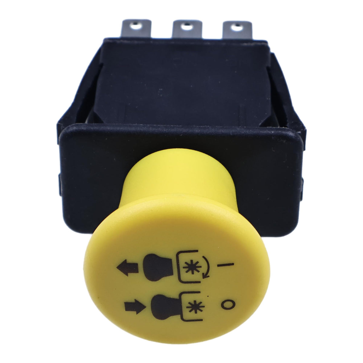 Demfec PTO switch for John Deere X350R, installation-ready image highlighting easy mounting and durable housing