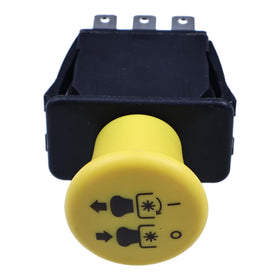 Demfec PTO switch for John Deere X350R, installation-ready image highlighting easy mounting and durable housing