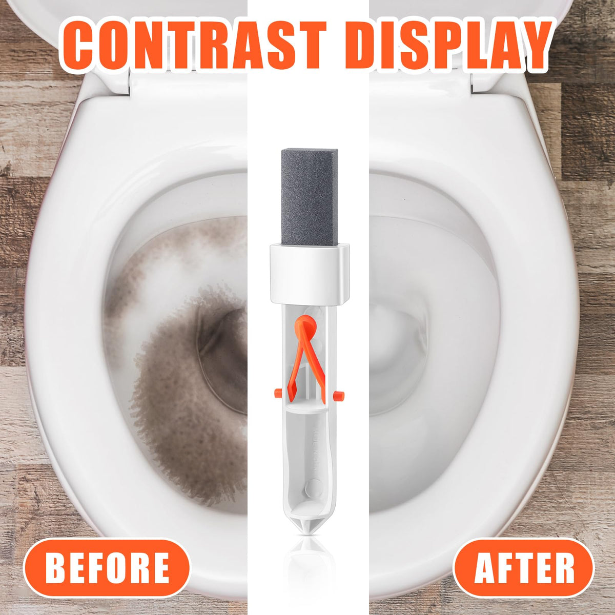 Demissle bathroom cleaning pumice stone for tiles, grills, and countertops.