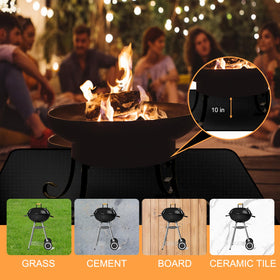 Demiwise large 76x48 coverage fits most outdoor cooking setups