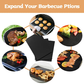 Demiwise multi-use mats work on gas, charcoal, and electric grills.