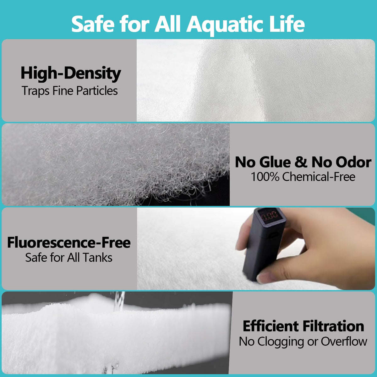 Demiwise open-fiber structure supports steady water flow.