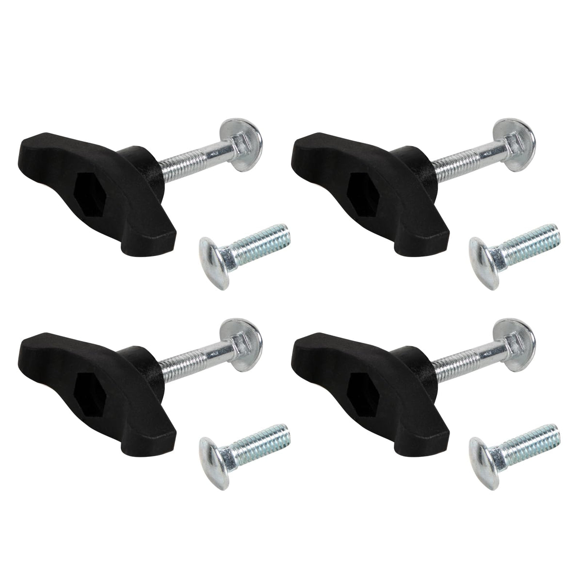 DemJamr universal T-handle bolts kit, packaging close-up showing durability for lawn mower assemblies.