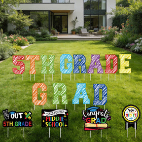 Deneo congrats grad lawn sign with stakes elevates curb appeal during celebration