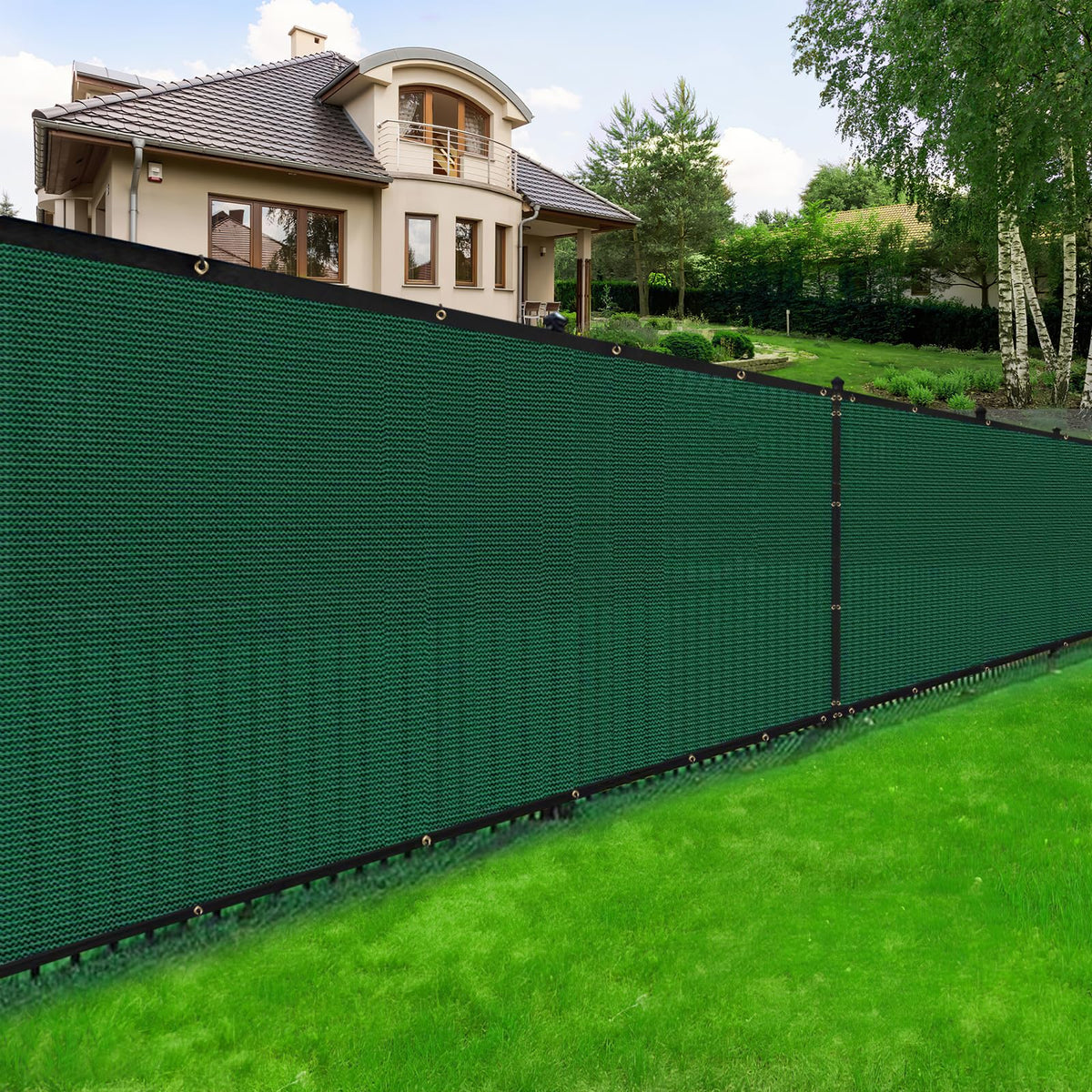 DenForste privacy screen in a garden providing enhanced privacy