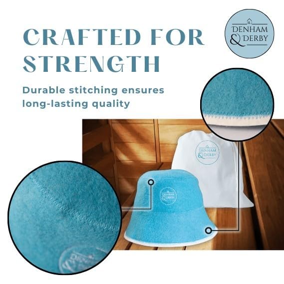 DENHAM & DERBY heat protection for hair during steam sessions