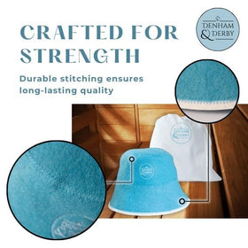 DENHAM & DERBY heat protection for hair during steam sessions