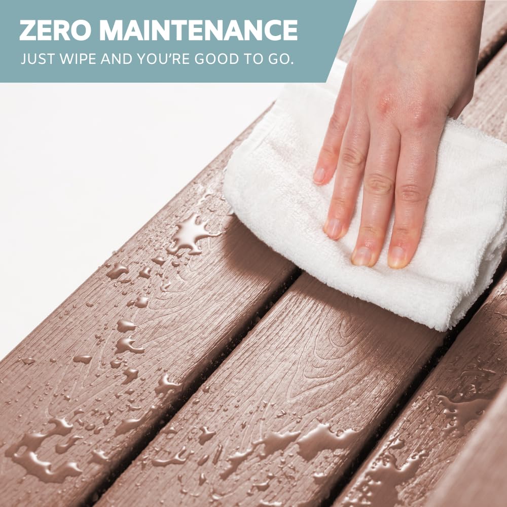 DENKOE spa steps non slip grooves enhance stability on wet surfaces