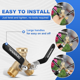 Denninal splitter with stainless-steel handle for easy one-handed operation