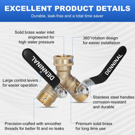 Denninal two-hose setup for spraying and washing tasks