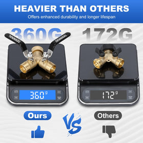 Denninal Y-adapter 3-4 GHT connectors compatible with standard spigots