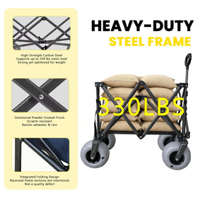 5 cu ft capacity helps organize beach gear and towels.