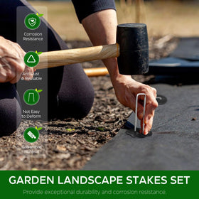 Deritec 11-gauge galvanized stake resists rust for outdoor projects