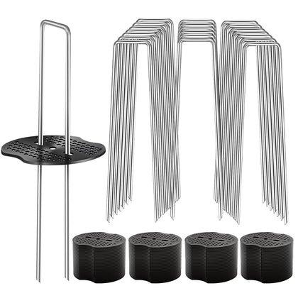 Deritec 6-inch garden stake secures lawn fabric and turf effectively