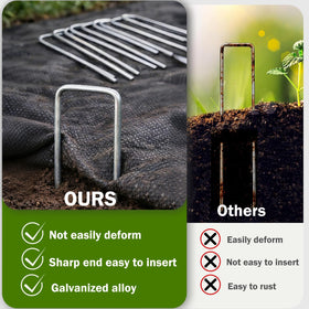 Deritec plastic gaskets buffer fabric and add stability for anchors.