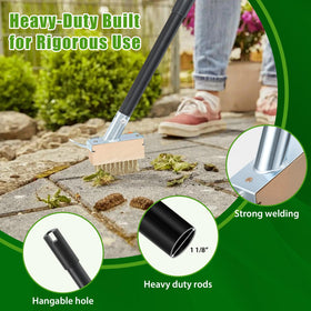 DEROFIT ergonomic design provides comfortable standing weed removal.